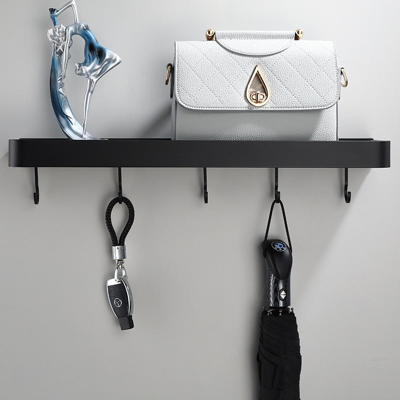 Slim Metal Wall Storage Shelf