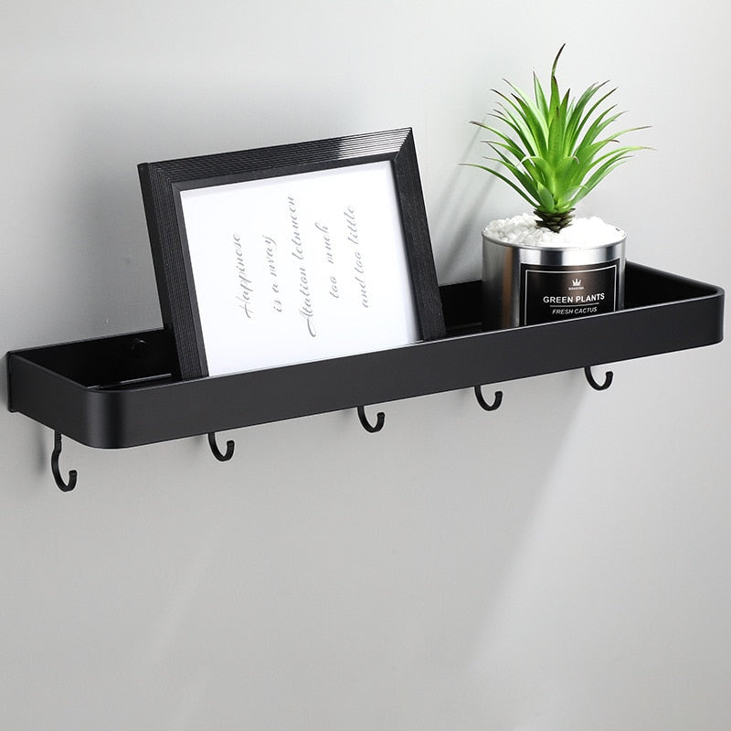 Slim Metal Wall Storage Shelf