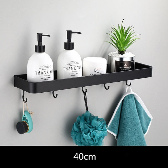 Slim Metal Wall Storage Shelf