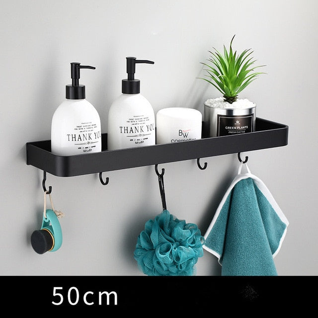 Slim Metal Wall Storage Shelf