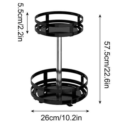 Adjustable Turntable Spice Organizer Rack