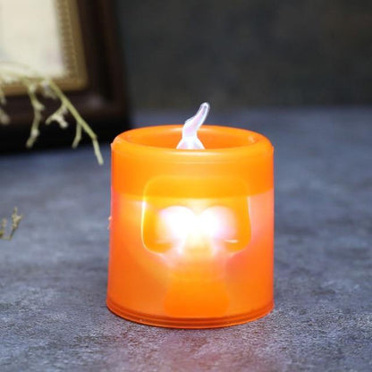 Spooky Pumpkin Candle Home Decor
