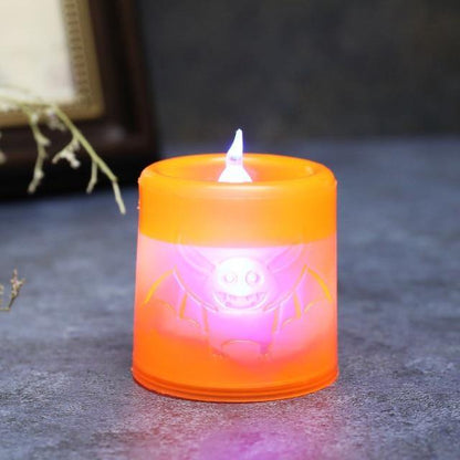 Spooky Pumpkin Candle Home Decor