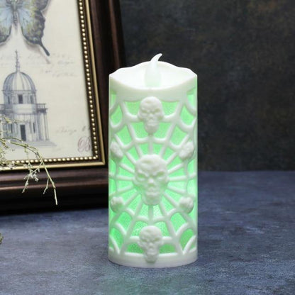 Spooky Pumpkin Candle Home Decor