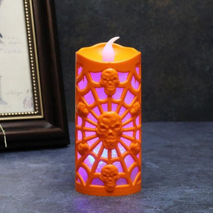 Spooky Pumpkin Candle Home Decor