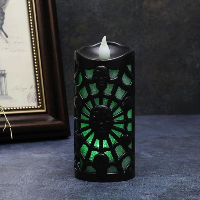 Spooky Pumpkin Candle Home Decor