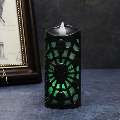 Spooky Pumpkin Candle Home Decor