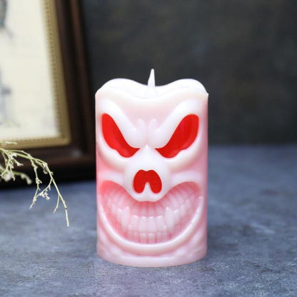 Spooky Pumpkin Candle Home Decor