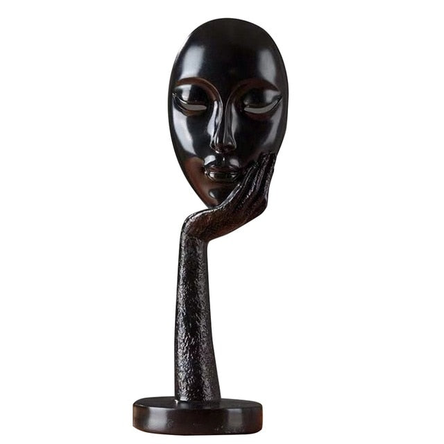 Unique Contemporary Face Sculpture Decor