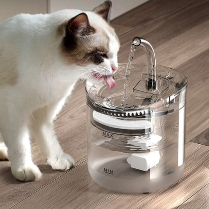 Self Cleaning Pet Drinking Fountain - Pexav