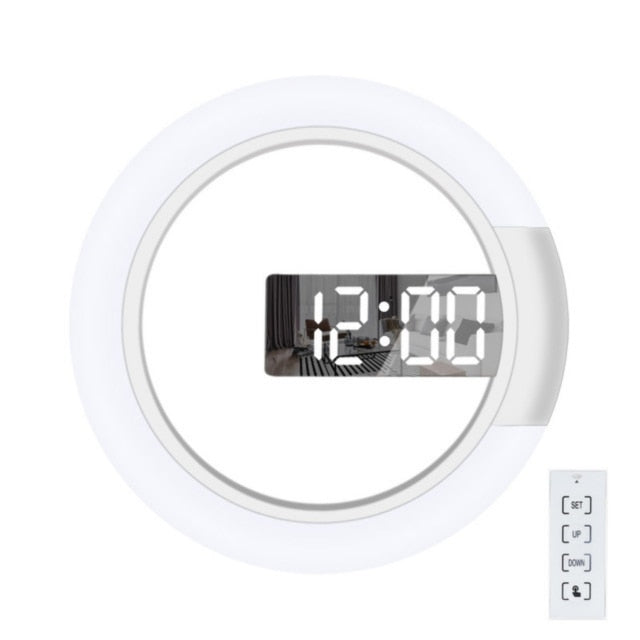 Circular LED Wall Light Clock