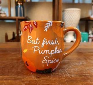 Autumn Orange Ceramic Coffee Mug Bowl