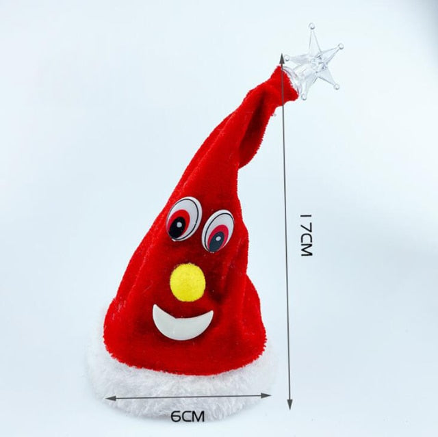 Fun Festive Santa Tree Hat Ornament