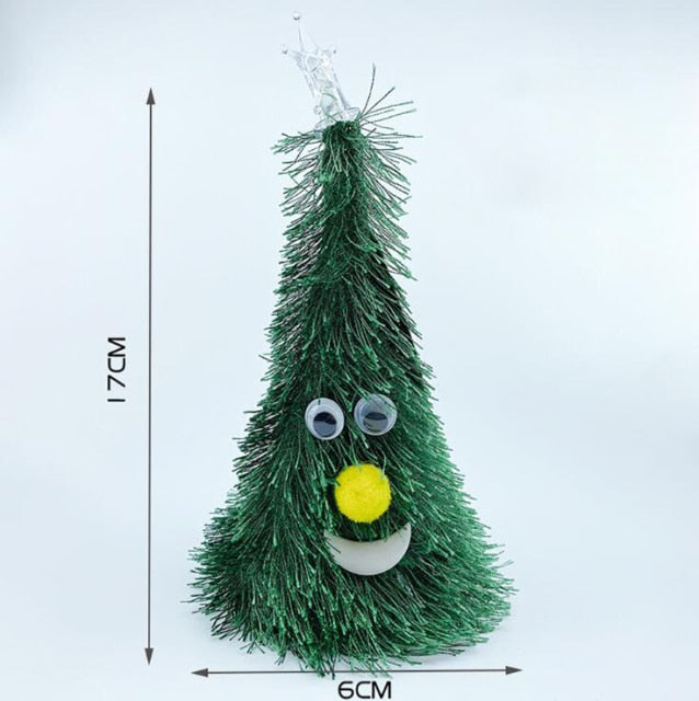 Fun Festive Santa Tree Hat Ornament