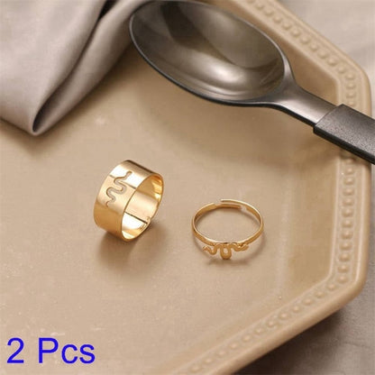 Romantic His Hers Engagement Ring Set