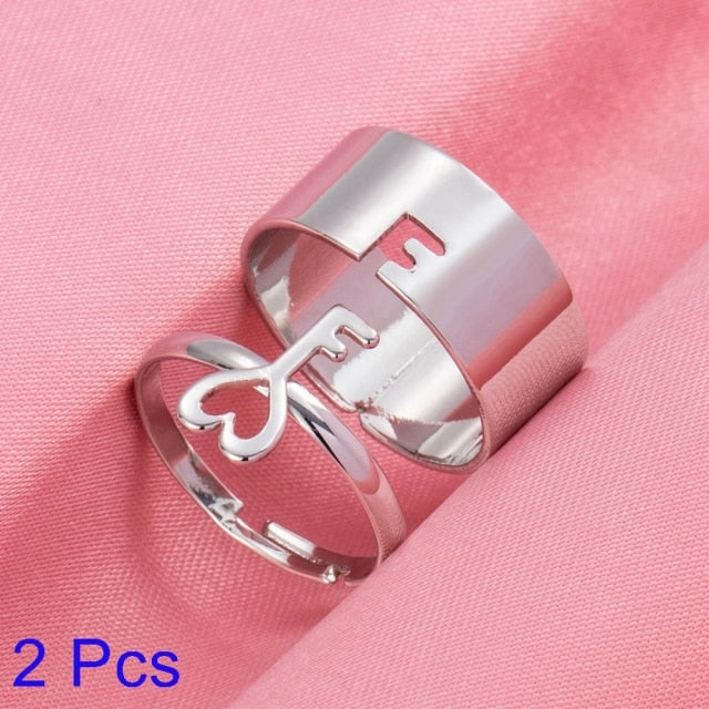 Romantic His Hers Engagement Ring Set