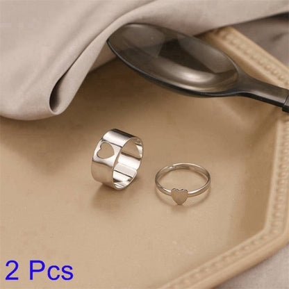 Romantic His Hers Engagement Ring Set