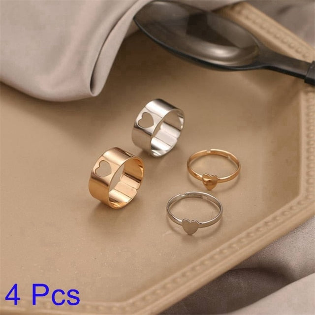 Romantic His Hers Engagement Ring Set