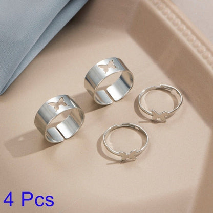 Romantic His Hers Engagement Ring Set