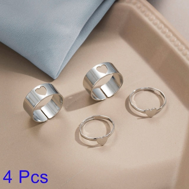 Romantic His Hers Engagement Ring Set