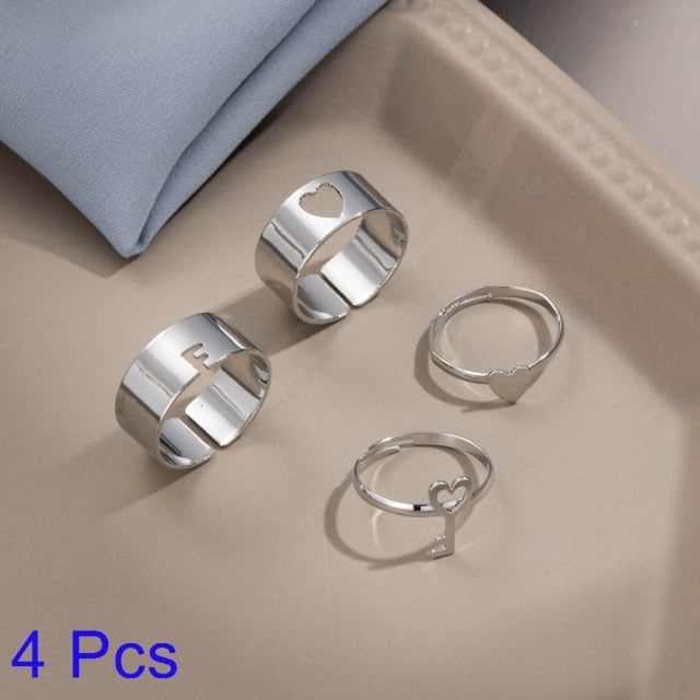 Romantic His Hers Engagement Ring Set