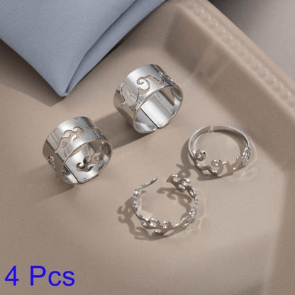 Romantic His Hers Engagement Ring Set