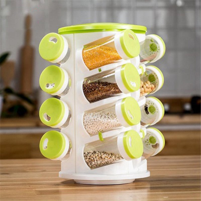 Adjustable Turning Spice Storage Rack - Pexav