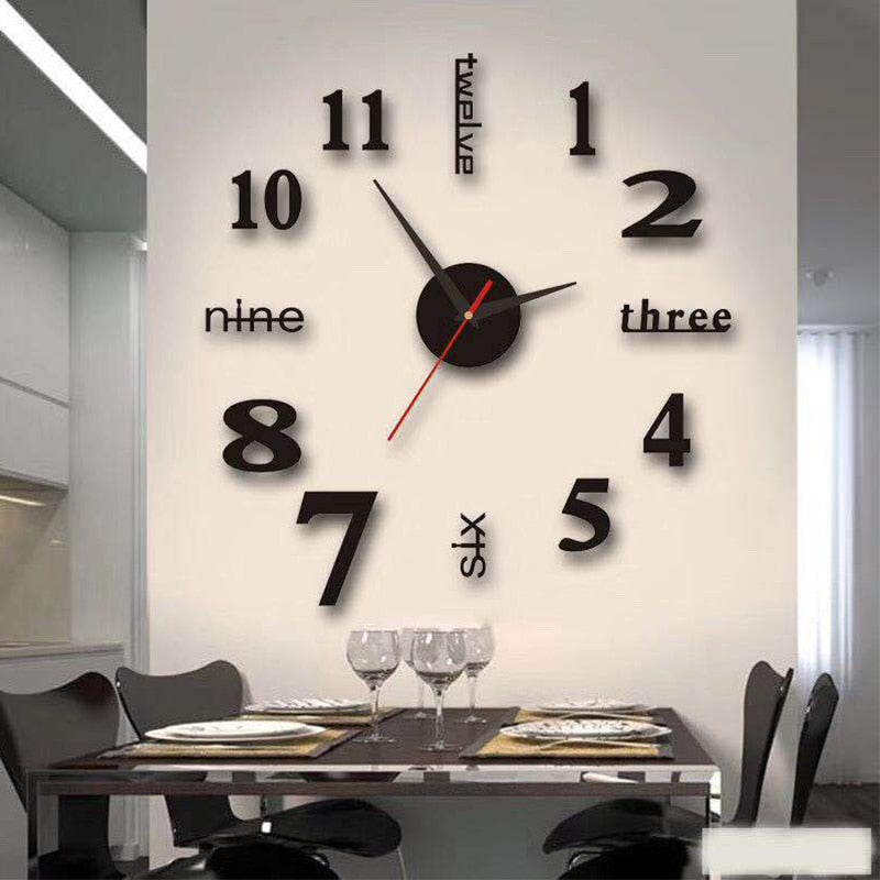 Decorative Self Adhesive Wall Clock - Pexav