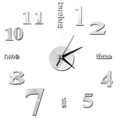 Decorative Self Adhesive Wall Clock