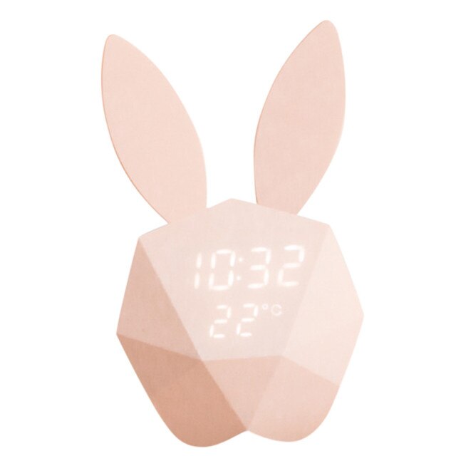 Adorable Bunny LED Digital Clock
