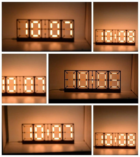 Contemporary Reversible LED Digital Clock - Pexav