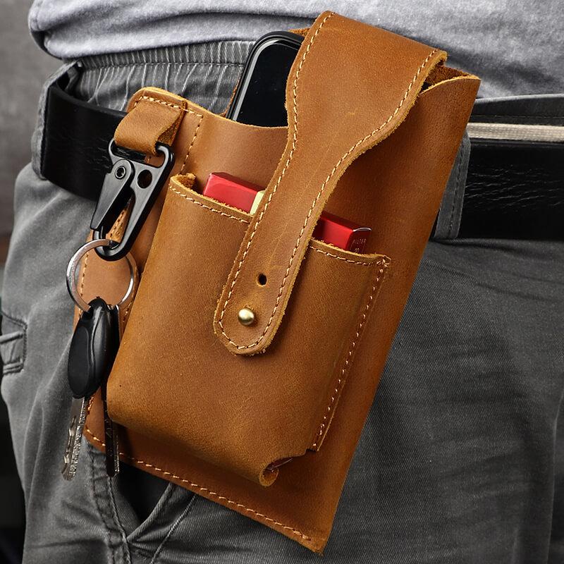 Vintage Style Phone Pouch Belt Bag - Pexav