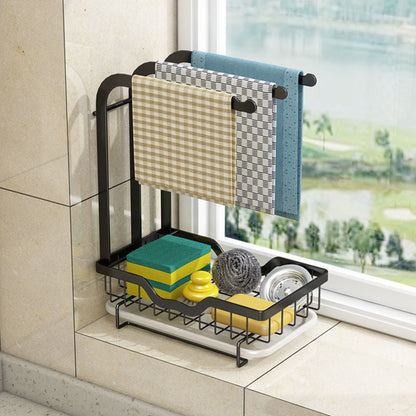 Compact Kitchen Dish Rack with Tray - Pexav