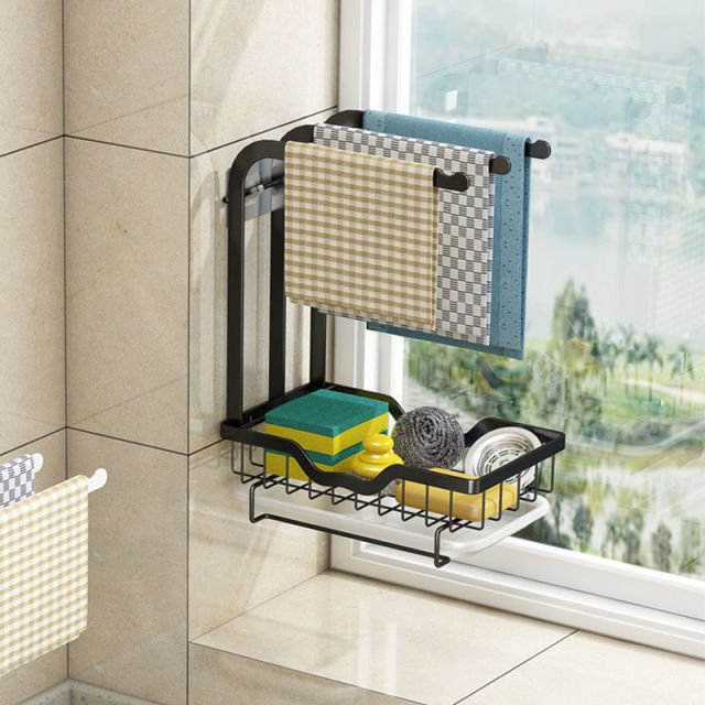 Compact Kitchen Dish Rack with Tray