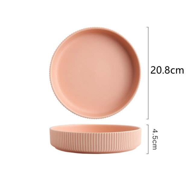 Vibrant Porcelain Dining Plate