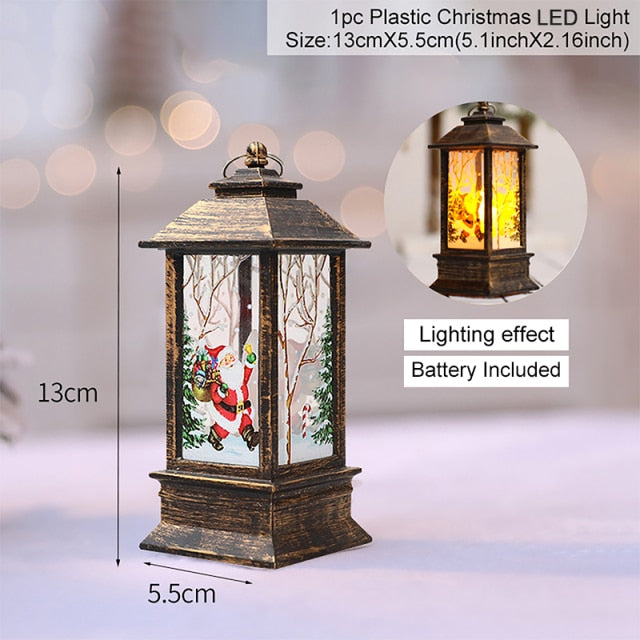 Festive Winter Snowman Table Lamp