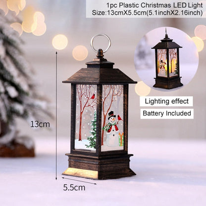 Festive Winter Snowman Table Lamp