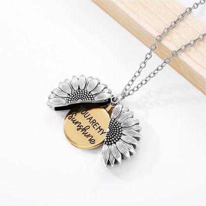 Bright Happy Sunflower Pendant Necklace