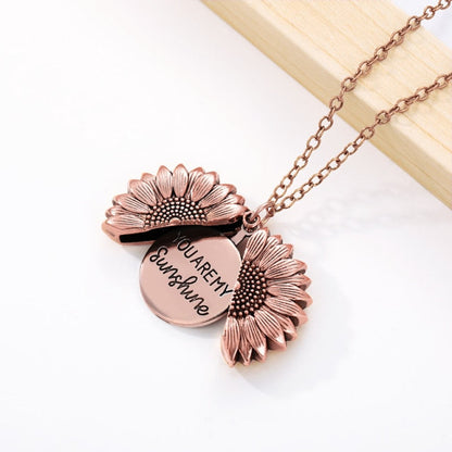Bright Happy Sunflower Pendant Necklace