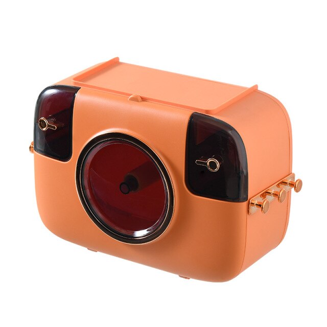 Stylish Bathroom Tissue Holder with Camera Design