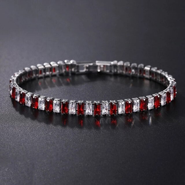 Sparkling Silver Chain Link Bracelet
