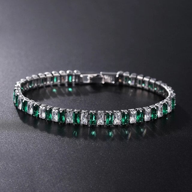 Sparkling Silver Chain Link Bracelet
