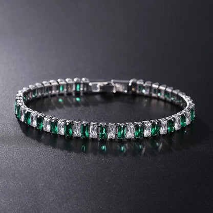 Sparkling Silver Chain Link Bracelet