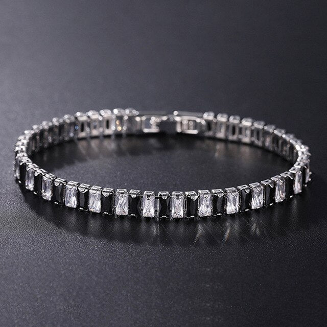 Sparkling Silver Chain Link Bracelet