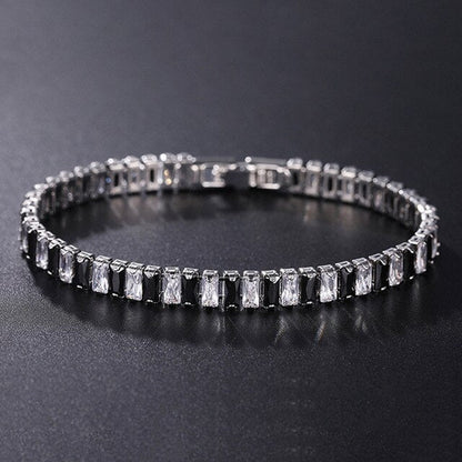 Sparkling Silver Chain Link Bracelet