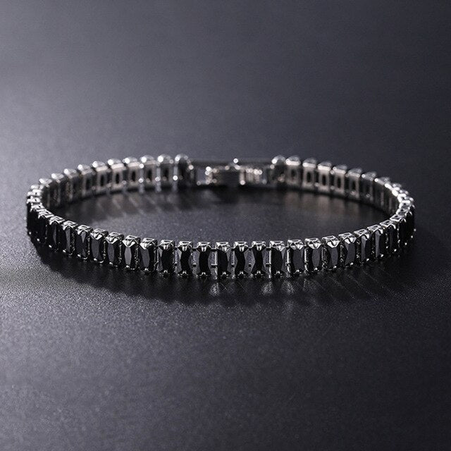 Sparkling Silver Chain Link Bracelet