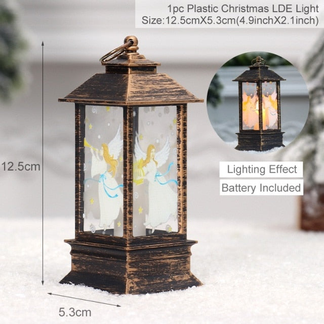 Festive Winter Snowman Table Lamp
