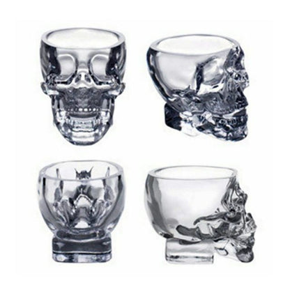 Clear Glass Skeleton Design Coffee Mug