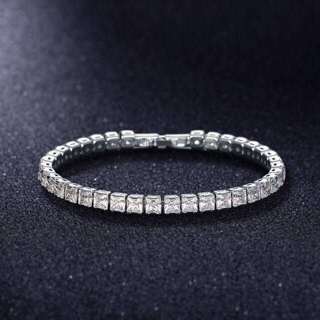 Sparkling Silver Chain Link Bracelet