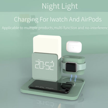 Smart LED Clock Wireless Charging Table Lamp